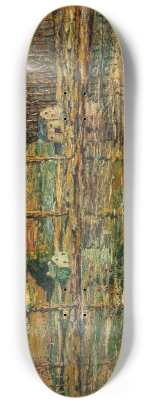 Ernest Lawson - Sunlight on the Harlem River 8.25 inch art skate deck