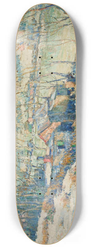 Ernest Lawson - Upper Harlem RiverWinter 8.25 inch art skate deck