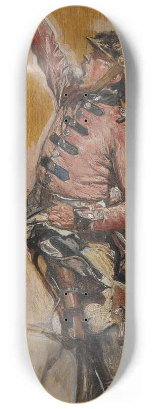 Ernest Meissonier - Le Trompette De1807 8.25 inch art skate deck