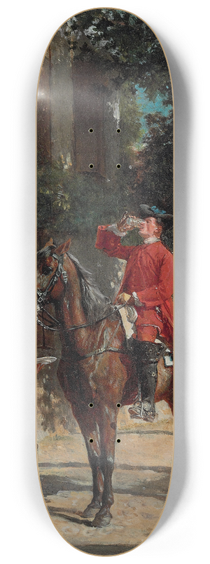 Ernest Meissonier - The Stirrup Cup 8.25 inch art skate deck