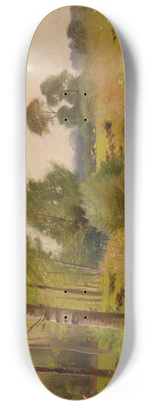 Ernest Parton - On The Housatonic River, Connecticut 8.25 inch art skate deck