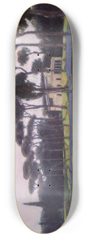 Aleksander Gierymski - Villa Borghese in Rome 8.25 inch art skate deck