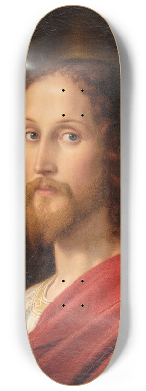 Ernst Deger - Christ blessing (self-portrait) 8.25 inch art skate deck