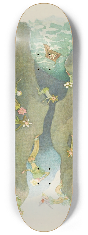 Ernst Kreidolf - In Der Schlucht 8.25 inch art skate deck