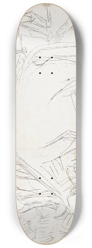 Ernst Ludwig Kirchner - Alpszene 8.25 inch art skate deck