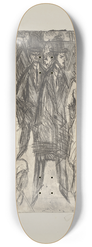 Ernst Ludwig Kirchner - Ansprachen auf der Strae II 8.25 inch art skate deck