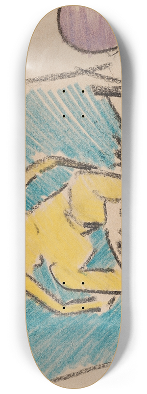 Ernst Ludwig Kirchner - Badende 8.25 inch art skate deck