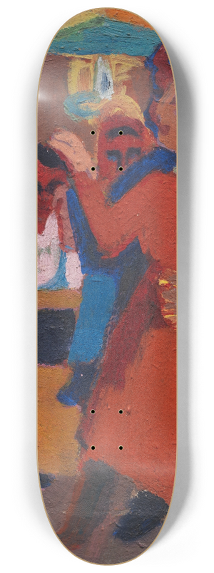 Ernst Ludwig Kirchner - Bauerntanz 8.25 inch art skate deck
