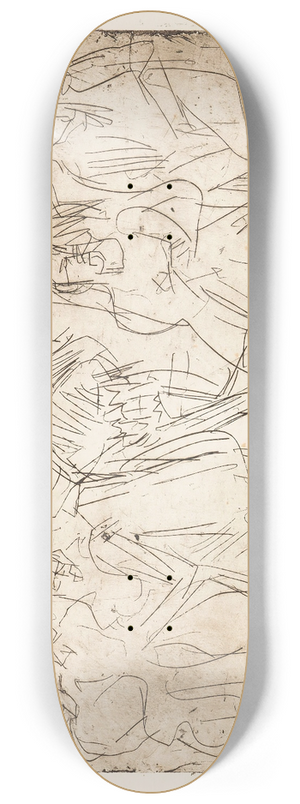 Ernst Ludwig Kirchner - Bauerntanz in der Sennhtte 8.25 inch art skate deck