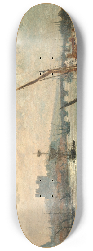 Frederick Nash - Rochester Cathedral and Castle 8.25 inch art skate deck