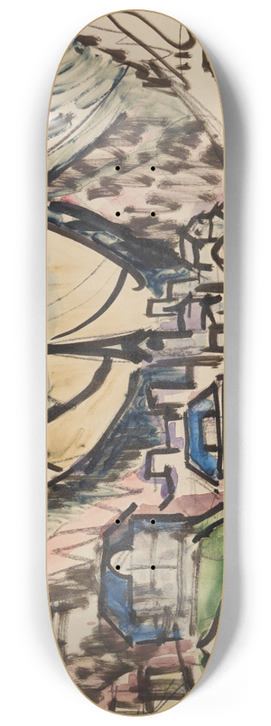 Ernst Ludwig Kirchner - Davos im Winter 8.25 inch art skate deck