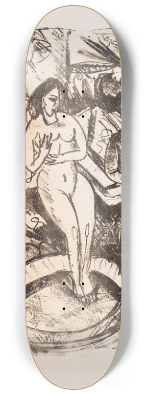Ernst Ludwig Kirchner - Der Besuch der Freundin 8.25 inch art skate deck