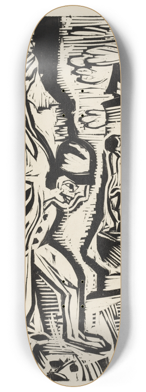 Ernst Ludwig Kirchner - Die Bergsteiger 8.25 inch art skate deck