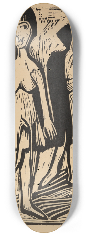 Ernst Ludwig Kirchner - Die Entscheidung 8.25 inch art skate deck