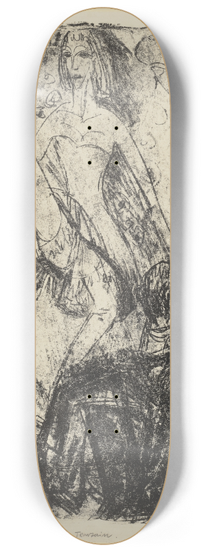 Ernst Ludwig Kirchner - Die weie Tnzerin 8.25 inch art skate deck