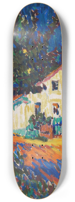 Ernst Ludwig Kirchner - Dorfstrae mit Apfelbumen 8.25 inch art skate deck