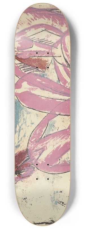 Ernst Ludwig Kirchner - Drei Badende an Steinen, Fehmarn 8.25 inch art skate deck