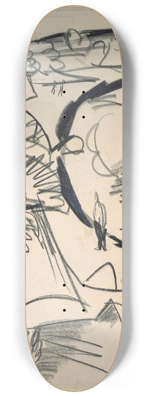 Ernst Ludwig Kirchner - Fehmarnkste 8.25 inch art skate deck