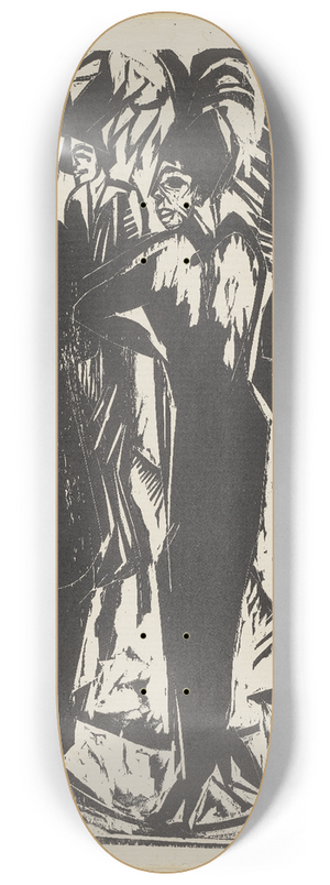 Ernst Ludwig Kirchner - Five Cocottes 8.25 inch art skate deck