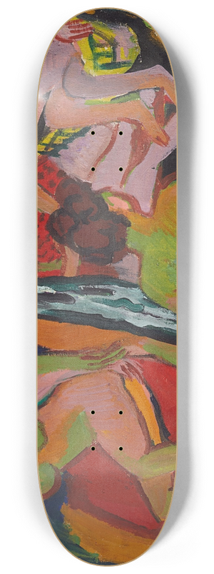 Ernst Ludwig Kirchner - Forest Scene (Moritzburg Lakes) 8.25 inch art skate deck