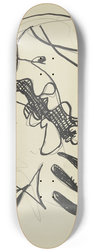 Ernst Ludwig Kirchner - Four heads 8.25 inch art skate deck