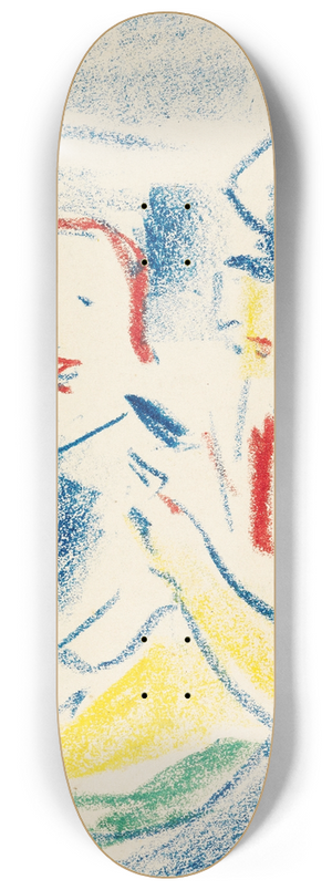 Ernst Ludwig Kirchner - Frau mit Kind 8.25 inch art skate deck