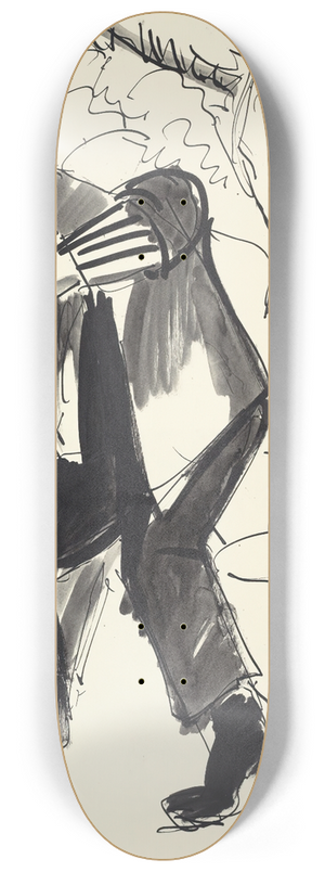 Ernst Ludwig Kirchner - Grabender Bauer (Digging Peasant) 8.25 inch art skate deck