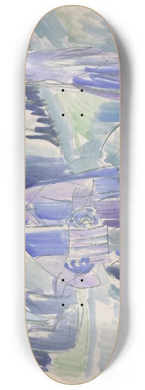 Ernst Ludwig Kirchner - Handorgler in einer Mondnacht 8.25 inch art skate deck