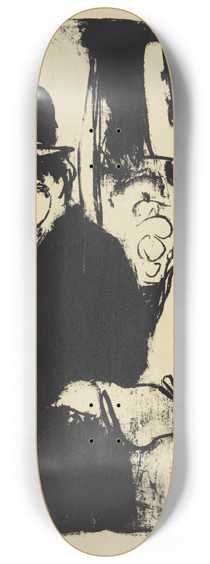 Ernst Ludwig Kirchner - Kokotte und Zuhlter 8.25 inch art skate deck