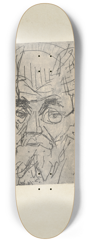 Ernst Ludwig Kirchner - Kopf Prof. E K. 8.25 inch art skate deck