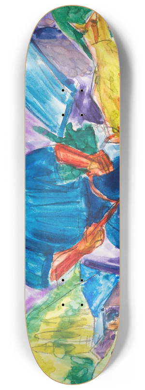 Ernst Ludwig Kirchner - Kuh und Treiber 8.25 inch art skate deck