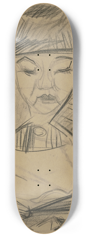 Ernst Ludwig Kirchner - Lesender Knabe 8.25 inch art skate deck