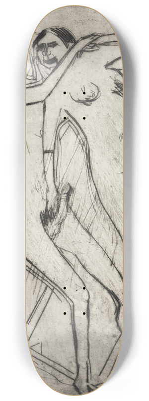 Ernst Ludwig Kirchner - Liebespaar 8.25 inch art skate deck