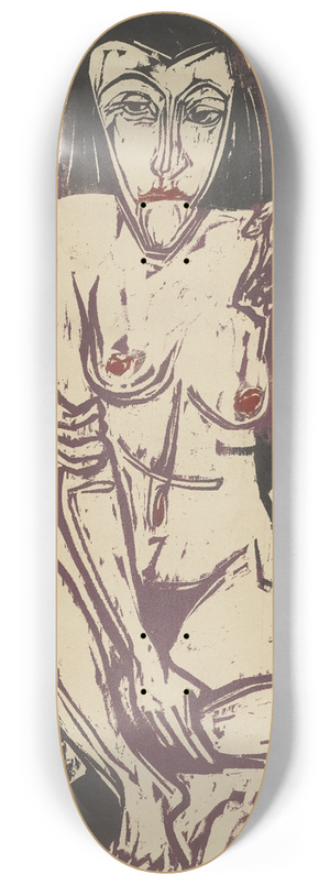 Ernst Ludwig Kirchner - Melancholie (Selbstbildnis mit Erna) 8.25 inch art skate deck