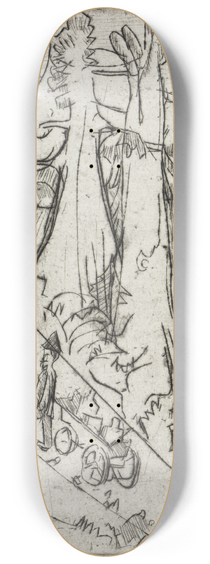 Ernst Ludwig Kirchner - Milchwagen auf dem Bergweg 8.25 inch art skate deck