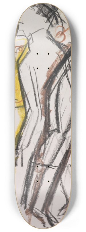 Ernst Ludwig Kirchner - Passanten auf der Strae 8.25 inch art skate deck