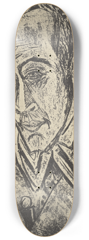 Ernst Ludwig Kirchner - Portrt Hugo Biallowons 8.25 inch art skate deck