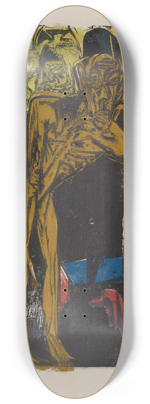 Ernst Ludwig Kirchner - Schlemihl in der Einsamkeit des Zimmers 8.25 inch art skate deck
