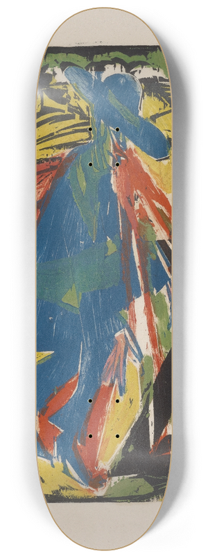 Ernst Ludwig Kirchner - Schlemihls Begegnung mit dem Schatten 8.25 inch art skate deck
