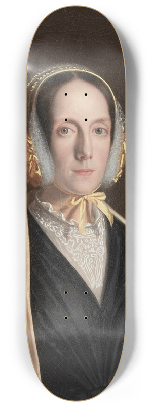 Frederick Randolph Spencer - Portrait of a Lady in a Bonnet and Shawl 8.25 inch art skate deck