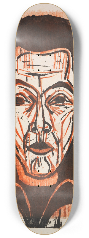 Ernst Ludwig Kirchner - Selbstportrait 8.25 inch art skate deck