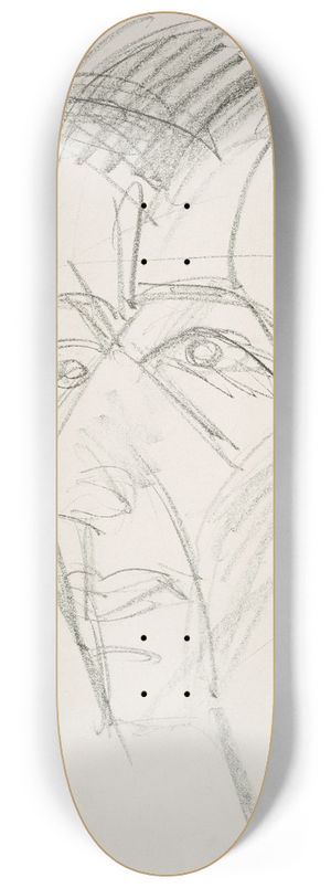 Ernst Ludwig Kirchner - Self-portrait 8.25 inch art skate deck