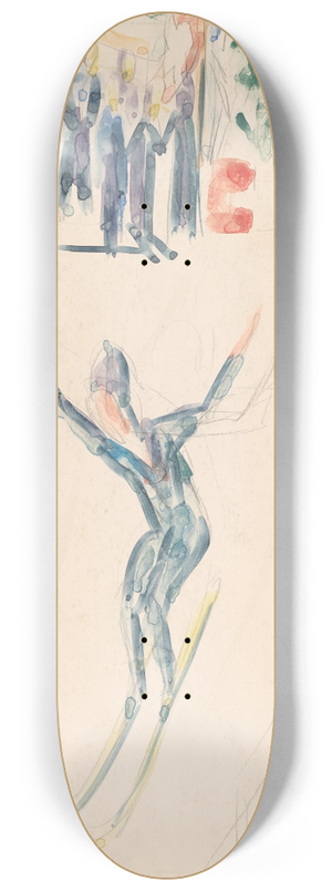 Ernst Ludwig Kirchner - Ski Jumper 8.25 inch art skate deck