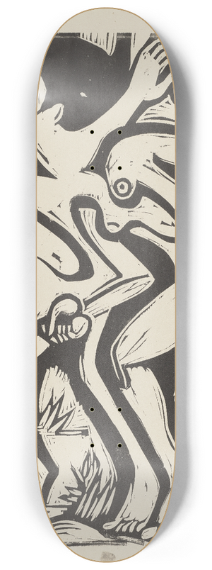 Ernst Ludwig Kirchner - Stafettenluferinnen 8.25 inch art skate deck