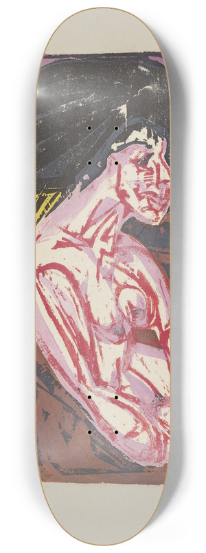 Ernst Ludwig Kirchner - The Lover 8.25 inch art skate deck