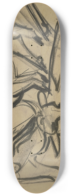 Ernst Ludwig Kirchner - Two cows 8.25 inch art skate deck
