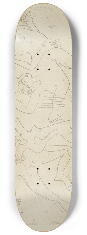 Ernst Ludwig Kirchner - Vier tanzende Mdchen 8.25 inch art skate deck