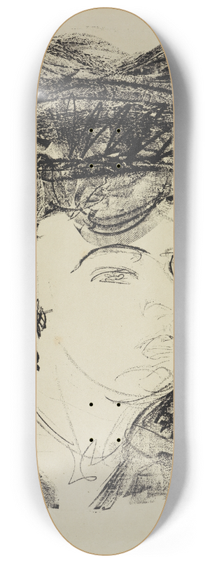 Ernst Ludwig Kirchner - Visionrer Kopf 8.25 inch art skate deck