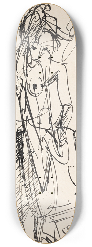 Ernst Ludwig Kirchner - Weiblicher Akt 8.25 inch art skate deck