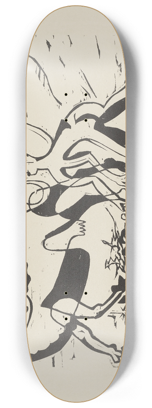 Ernst Ludwig Kirchner - Wilde Kuh und Hirt 8.25 inch art skate deck